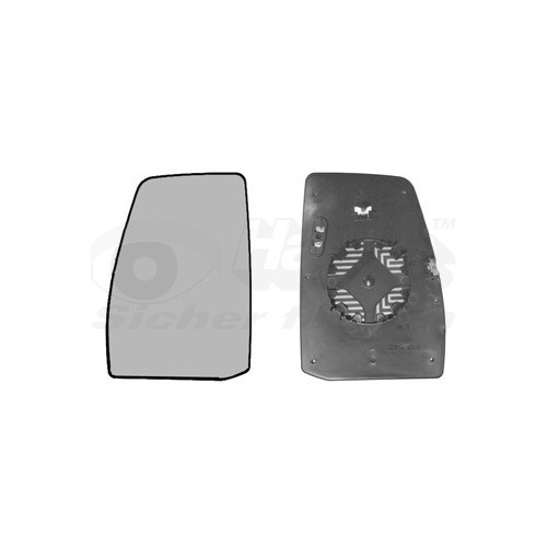  Left-hand wing mirror glass for FORD TOURNEO CUSTOM Minibus, TRANSIT CUSTOM Minibus, TRANSIT CUSTOM Van - RE00973 