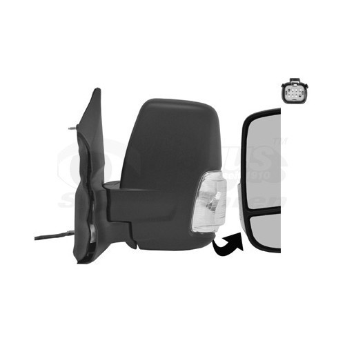  Left-hand wing mirror for FORD TRANSIT Custom Minibus, TRANSIT Custom Light Van - RE00979 