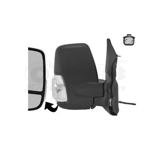  Espejo lateral derecho para FORD TRANSIT Custom Bus/Car, TRANSIT Custom Light Truck - RE00980 