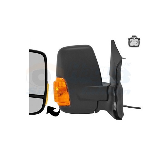  Right-hand wing mirror for FORD TRANSIT Custom Minibus, TRANSIT Custom Light Van - RE00982 