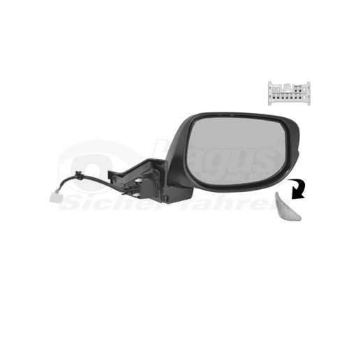  Rétroviseur extérieur droit pour HONDA INSIGHT - RE01002 