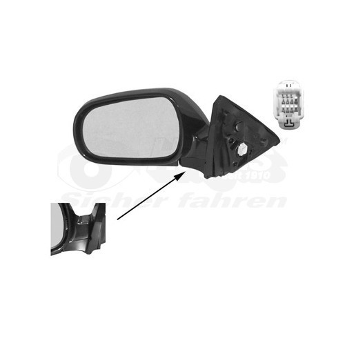  Espelho exterior deixado para HONDA CIVIC VI Hatchback - RE01007 