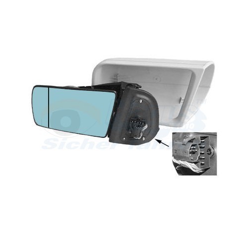  Left-hand wing mirror for MERCEDES-BENZ C CLASS, C CLASS WAGON, E CLASS, E CLASS WAGON, S CLASS - RE01216 