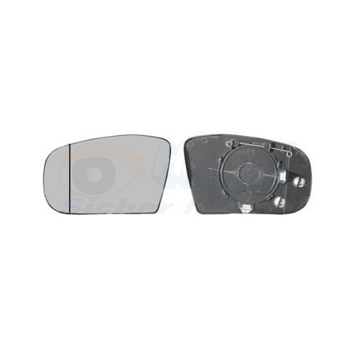  Left-hand wing mirror glass for MERCEDES-BENZ CLASSE S, CLASSE S Coupé - RE01246 