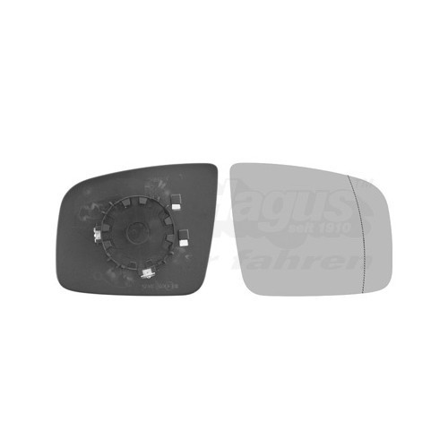  Buitenspiegel glas, rechts voor MERCEDES-BENZ VITO / MIXTO Van, VITO Bus/Autocar - RE01313 