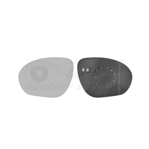  Left-hand wing mirror glass for NISSAN JUKE - RE01398 