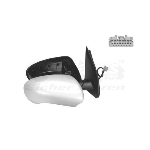  Right-hand wing mirror for NISSAN QASHQAI/QASHQAI 2 - RE01405 