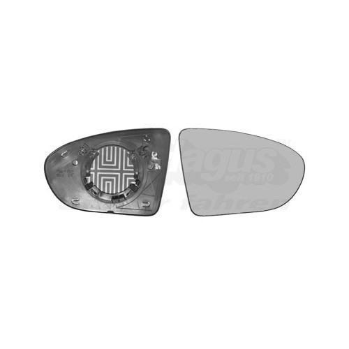  Buitenspiegelglas, rechts voor NISSAN QASHQAI / QASHQAI 2 - RE01407 