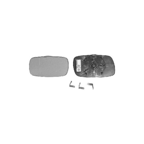  Buitenspiegelglas rechts voor OPEL ASTRA F, ASTRA F 3/5 deurs, ASTRA F Estate, ASTRA F Cabriolet, ASTRA F Bestelwagen - RE01463 