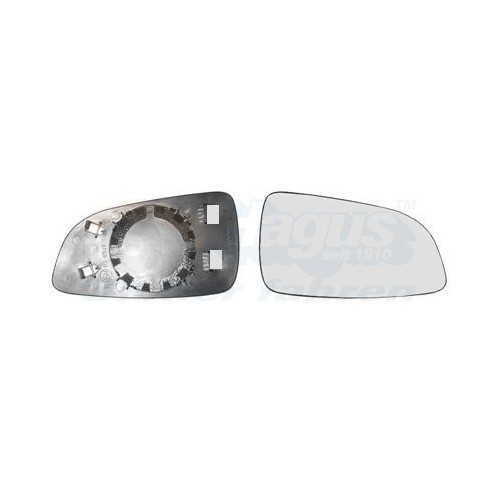  Buitenspiegelglas rechts voor OPEL ASTRA H, ASTRA H Three-Space, ASTRA H Estate, ASTRA H GTC, ASTRA H TwinTop - RE01491 