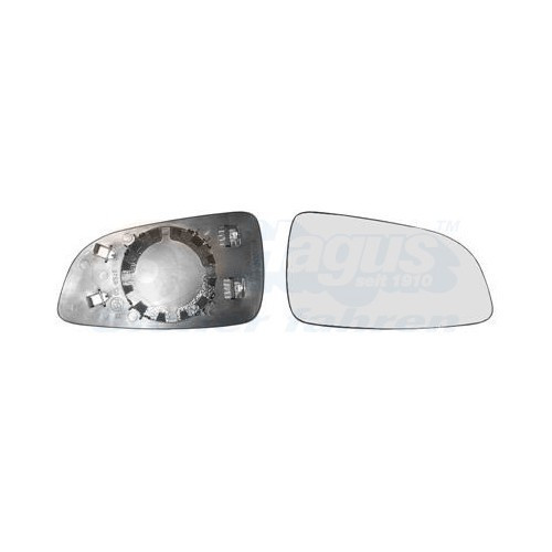  Buitenspiegelglas rechts voor OPEL ASTRA H, ASTRA H Three-Space, ASTRA H Estate, ASTRA H GTC, ASTRA H TwinTop - RE01493 