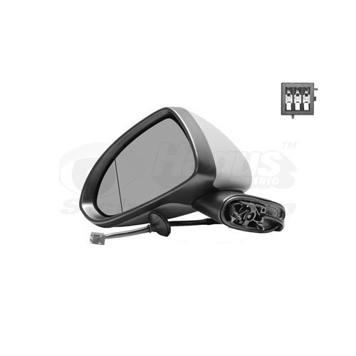  Left-hand wing mirror for VAUXHALL CORSA D, CORSA D Van - RE01512 