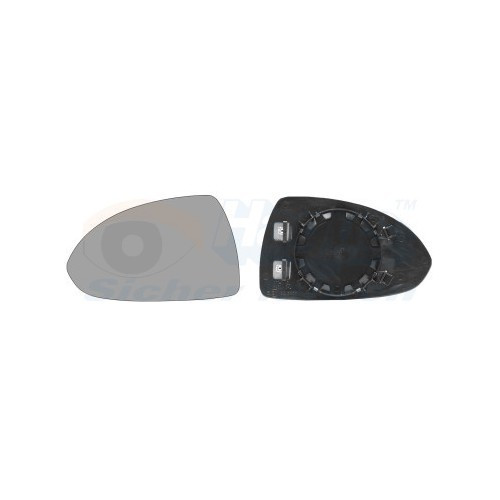  Left-hand wing mirror glass for VAUXHALL CORSA D, CORSA D Van - RE01518 