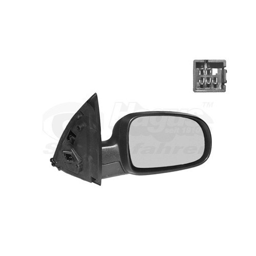  Rétroviseur droit complet pour Opel Corsa C (2000-2006) Réglage électrique - RE01575 