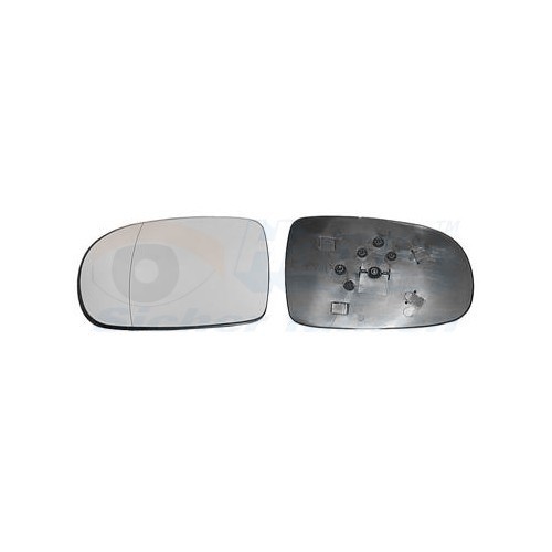  Verre de rétroviseur gauche pour Opel Corsa C (2000-2006) - RE01578 