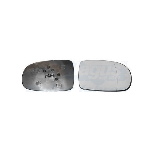  Verre de rétroviseur droit pour Opel Corsa C (2000-2006) - RE01579 