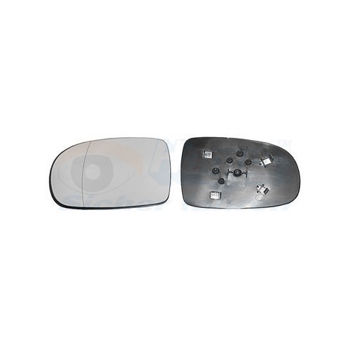 Left-hand wing mirror glass for VAUXHALL CORSA C - RE01580 