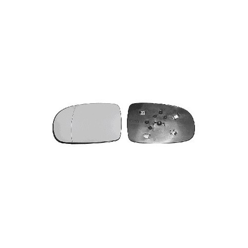  Verre de rétroviseur droit pour Opel Corsa C (2000-2006) Avec fonction dégivrante - RE01581 