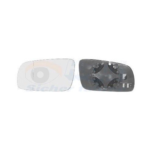  Cristal de espejo exterior izquierdo para SEAT, VW - RE02239 