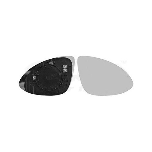  Exterior mirror glass right for PORSCHE CAYENNE 958 (2011-2018) - RE02328 