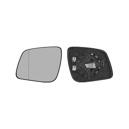  Left-hand wing mirror glass for Mercedes Classe A W169, Classe B W245 (2008-2012) - RE02561 