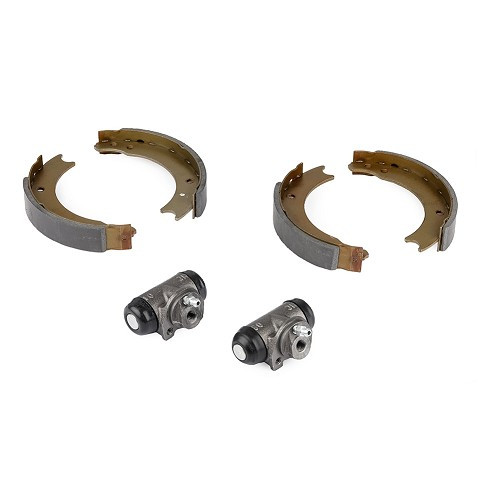  Kit completo de reparação de maxilas traseiras para Renault 5 L (01/1972-12/1983) - 160 mm - RN60066 