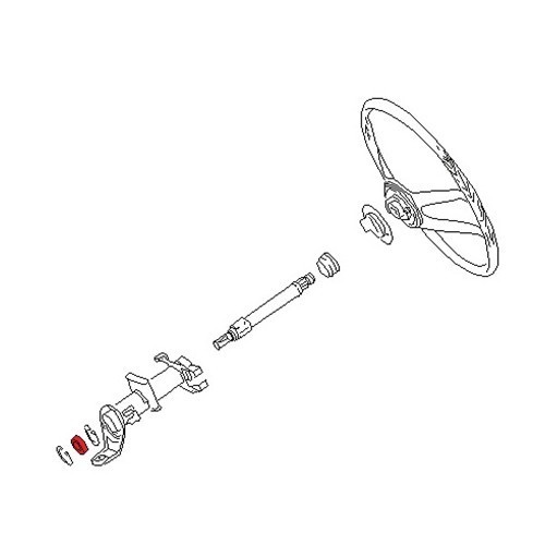 Stuurkolomlager voor Porsche 911 en 914 - RS00063