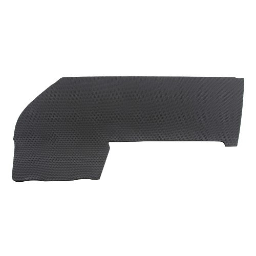  Black embossed vinyl door panel for Porsche 911 type F (1965-1973) - left side - RS00078 