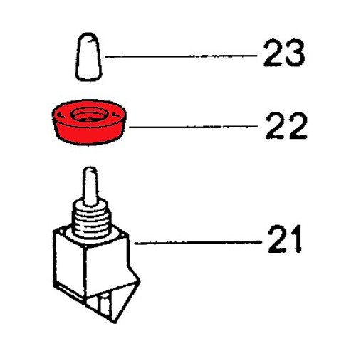 Ecrou sur interrupteur de réglage des rétroviseurs pour Porsche 911 type G (1976-1986) - RS00256