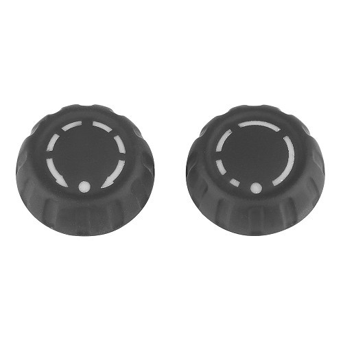 Radio and climate control knob kit for Porsche 911 type 997 (2005-2008) - RS00271