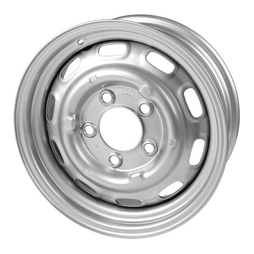  6x15" ET36 original-style painted steel rim with 5x130 hole for Porsche - RS00340 