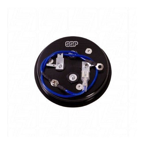 Black horn button for 9 screws steering wheel - 92 mm diameter - RS00836