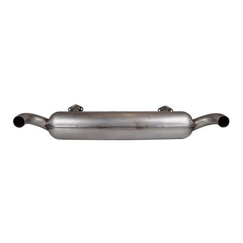 Stainless steel SSI dual outlet muffler for Porsche 911 Carrera 3.2 (1984-1989) - RS10014