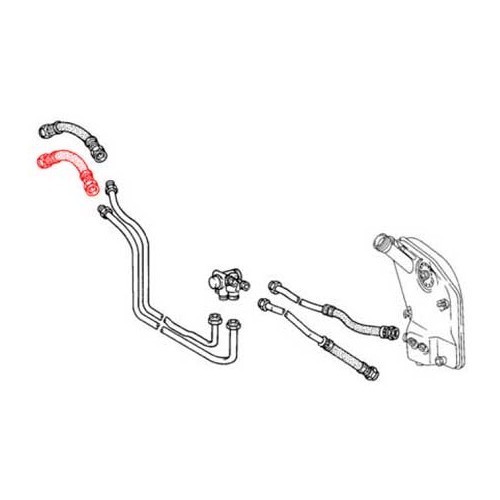 Mangueira de refrigeração de óleo longo para Porsche 911 e 930 (1980-1989) - RS10063