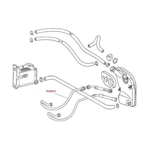 Rigid oil hose for Porsche 911 (1974-1976) - RS10072