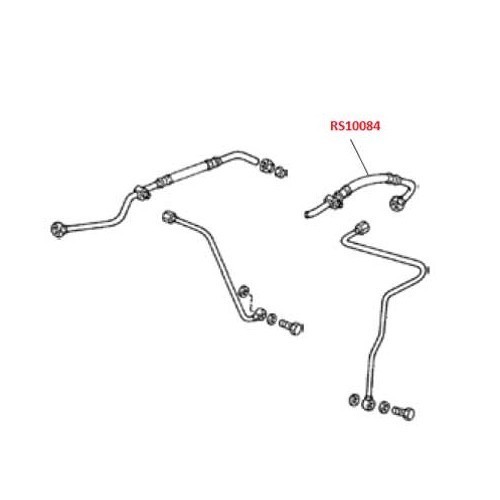 Tubo de aceite para Porsche 911 y 930 (1983-1989) - lado derecho - RS10084