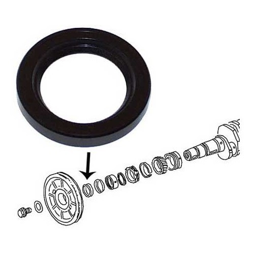  Crankshaft pulley SPI seal for Porsche 914-4 - RS10333 