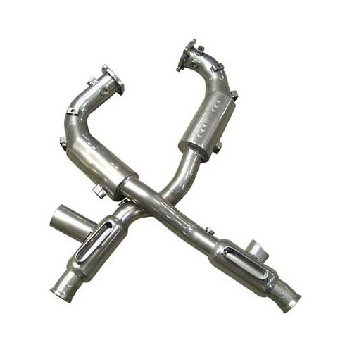  DANSK Sport stainless steel catalytic converters for Porsche 993 Turbo - RS10444 