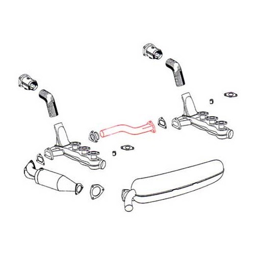 DANSK Verbindungsrohr aus Edelstahl für Porsche 911 (1984-1989) - RS10504