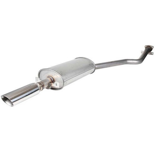  Rear silencer DANSK in polished stainless steel for Porsche 944 (1982-1989) - RS10529 