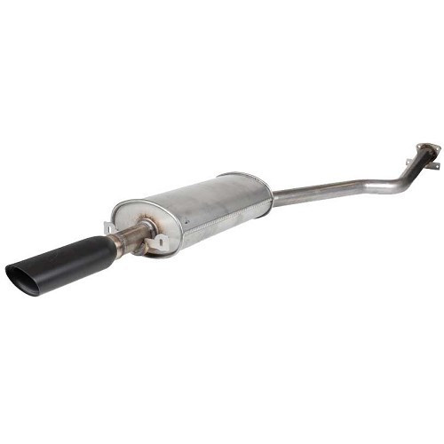  Silenziatore posteriore DANSK in acciaio inox con terminale nero per Porsche 944 (1982-1989) - RS10530 