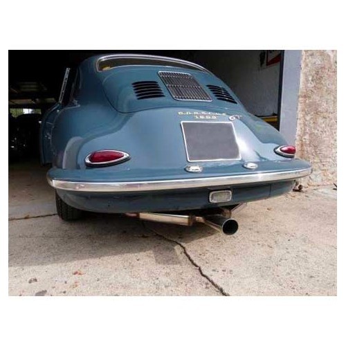 Escape CSP tipo Sebring en acero inoxidable para Porsche 356 A (1956-1959) - con cajas de calentadores - RS10634