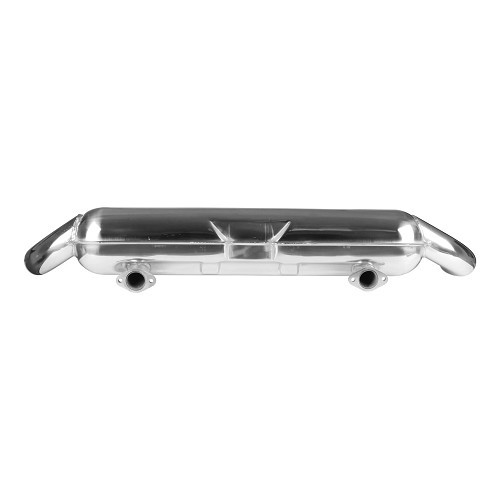 DANSK sports exhaust system in stainless steel with twin tailpipes for Porsche type G Carrera 3.2 (1984-1989) - RS10672