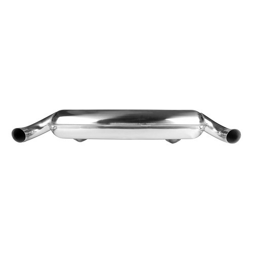 DANSK sports exhaust system in stainless steel with twin tailpipes for Porsche type G Carrera 3.2 (1984-1989) - RS10672