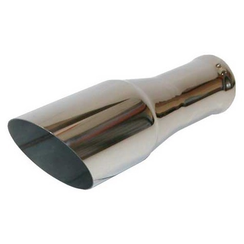 DANSK exhaust tip in polished stainless steel for Porsche 964 (1989-1994) - flat edges