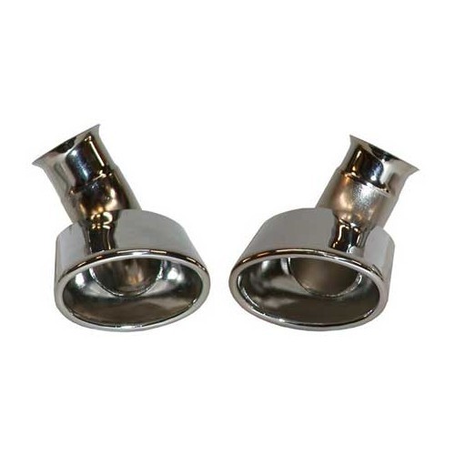 DANSK Exhaust tips in stainless steel for Porsche 996 phase 1 (1998-2001)