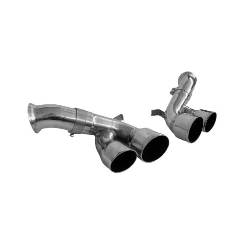 SCART stainless steel exhaust tips for Porsche 996 Carrera 4S - RS10952