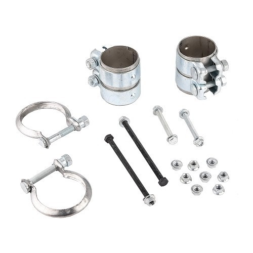 Kit for mounting rear exhaust silencer for Porsche 996