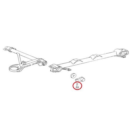 Vis de réglage de triangle avant pour Porsche 911, 912 et 914 - RS11548