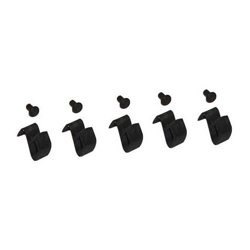 Hub cap fixing clips for Porsche 356, set of 5